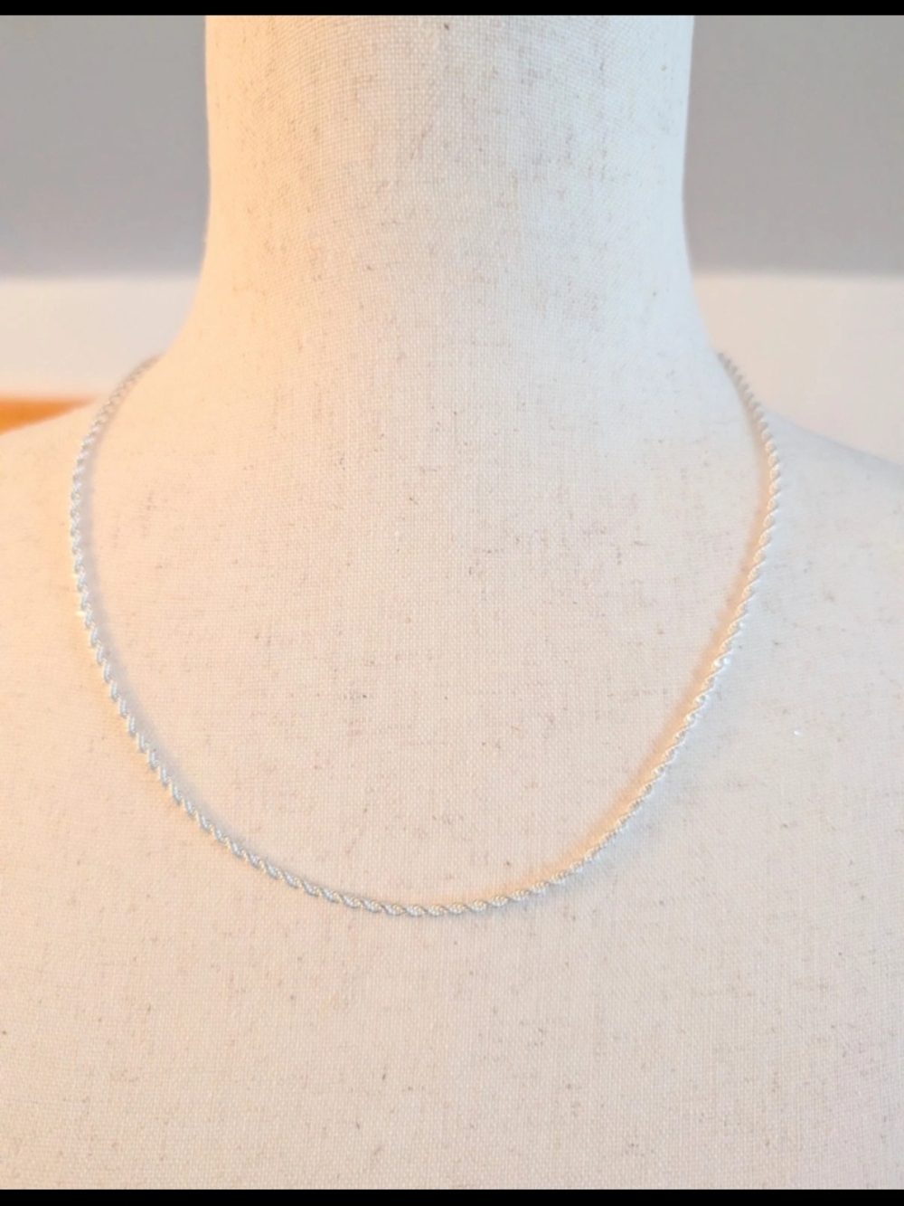 18" Classic 925 Sterling Silver Rope Chain Necklace - Elegant Women's Jewelry